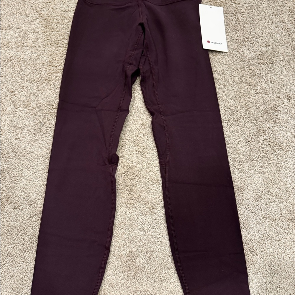 NWT Lululemon Align High-Rise Pant 25" Size 6 Color PSHW Plum Shadow